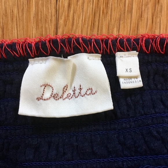 Anthropologie Navy Deletta Top - Picture 4 of 7